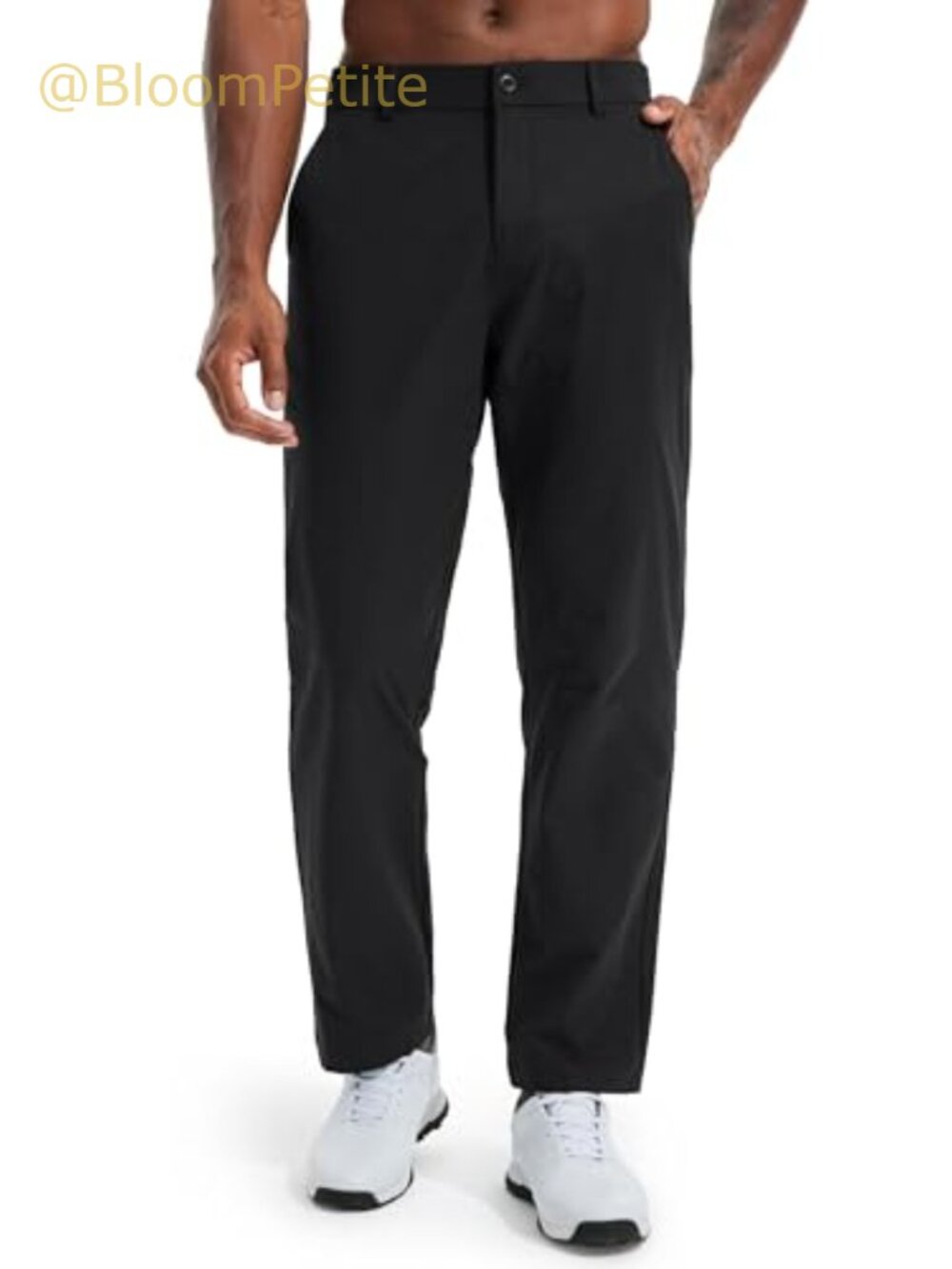 Men's Golf Pants Classic Fit Straight Leg Slacks Business Casual